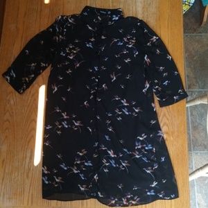 Black Button Up Dress